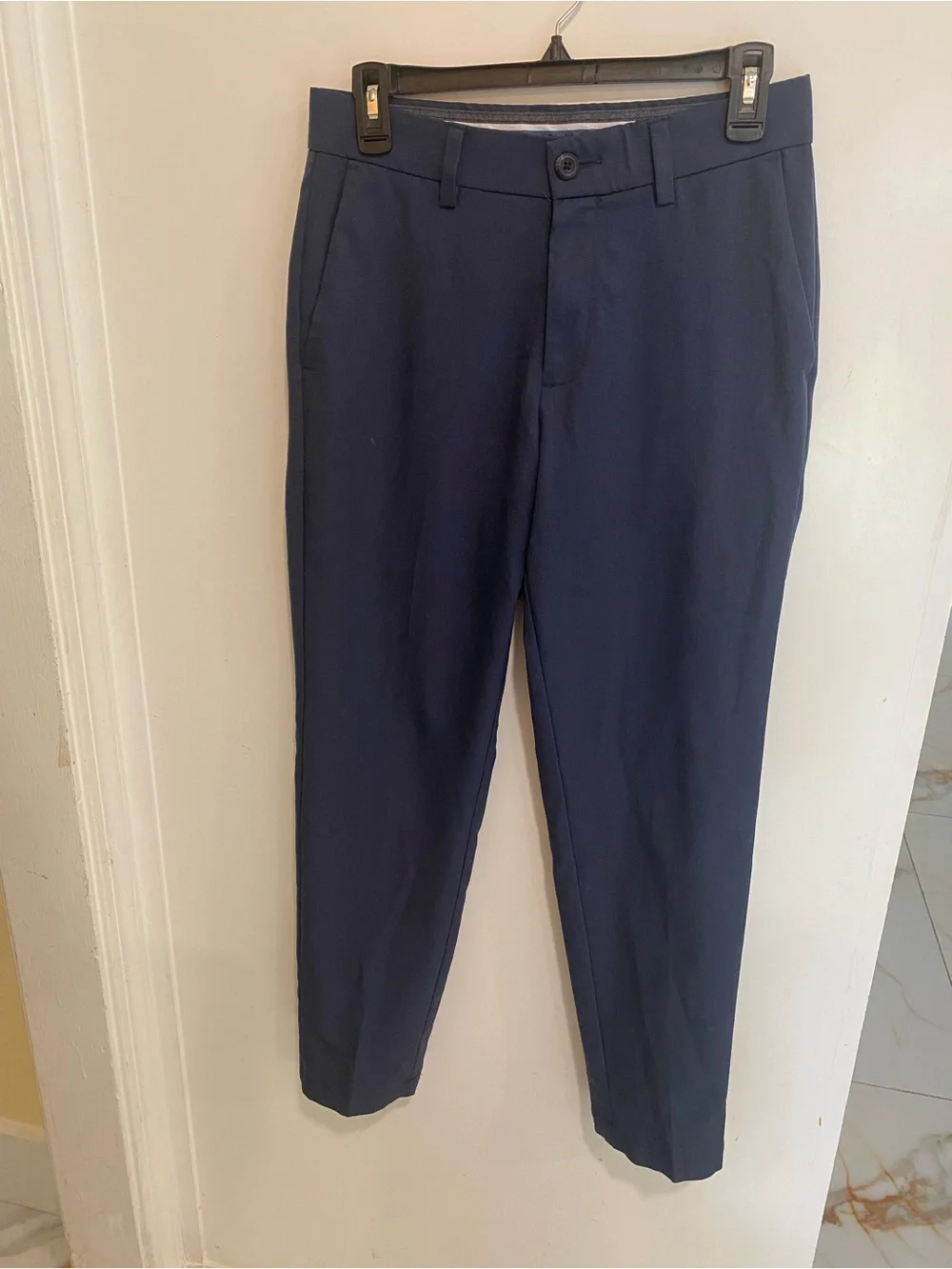 Men's Navy Chinos - Tailored Slim Fit